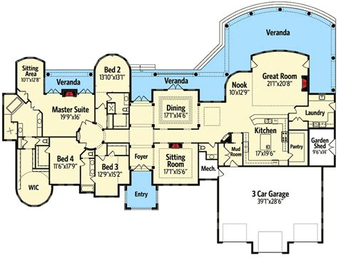 Small Italian Villa Floor Plans - floorplans.click