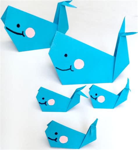 Easy Origami Whale for Beginners | Origami easy, Origami for beginners, Paper folding crafts