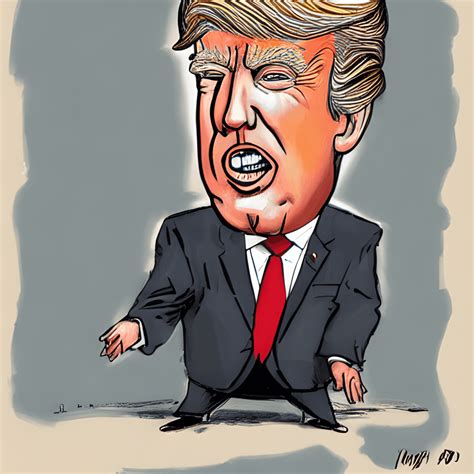 Donald Trump Caricature · Creative Fabrica