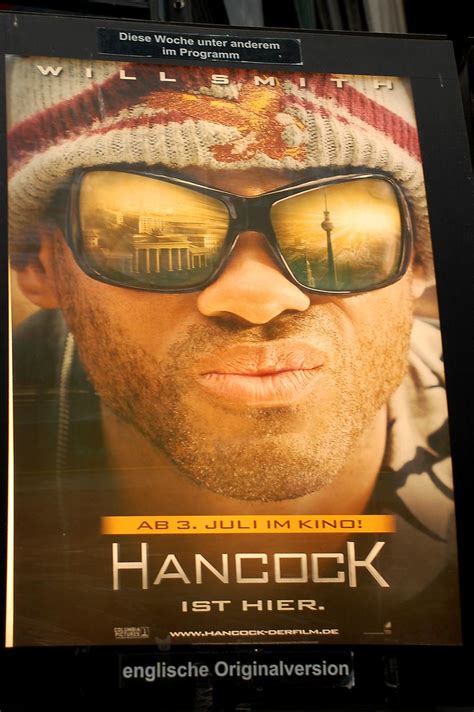 Hancock Poster | I took this picture of the Hancock movie po… | Flickr