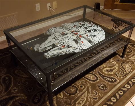 The LEGO UCS Millennium Falcon is complete and resting in it's new home ...