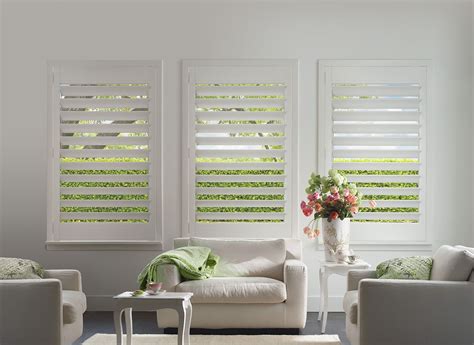 Luxaflex PolySatin™ Shutters are the modern alternative to traditional wooden shutters and are ...