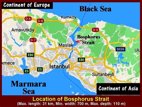 Bosporus Strait Map