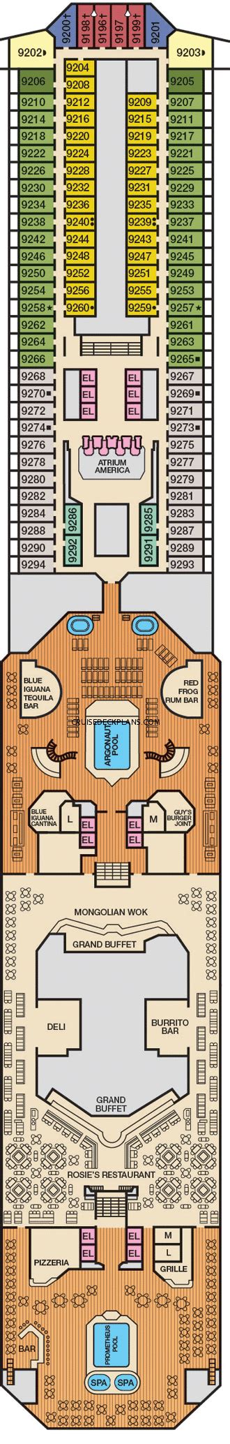 Carnival Valor Deck Plans, Diagrams, Pictures, Video