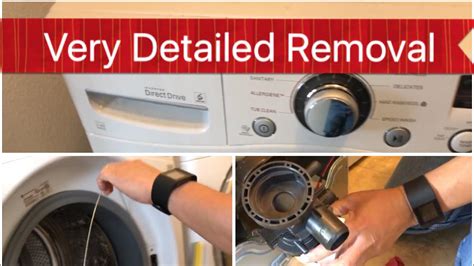 How to Remove Drain Pump from LG Washer Detailed Instructions Step by ...