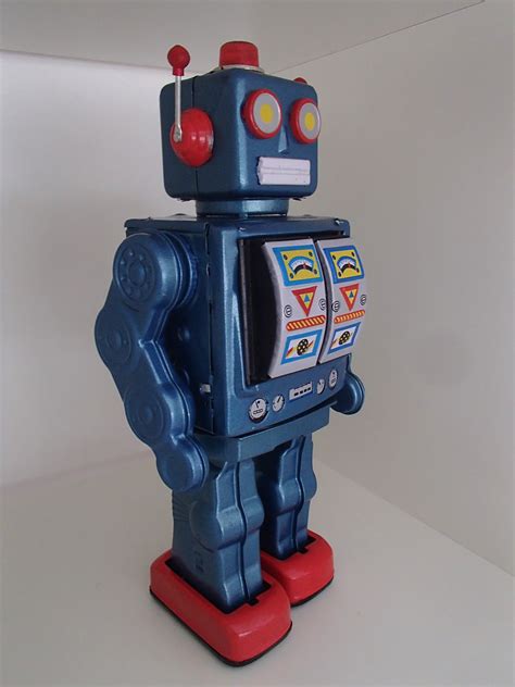 Electron Tin Toy Robot - Blue - Toys for Tweens