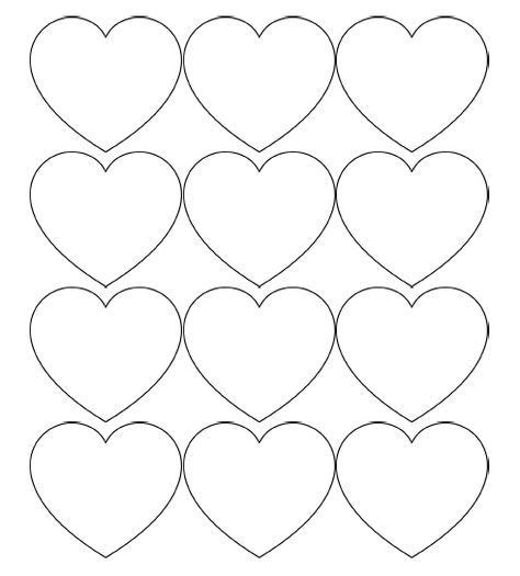 Free Printable Heart Templates – 9 Large, Medium & Small Stencils to Cut Out | Valentines ...