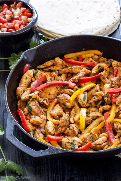 Skillet Chicken Fajitas - Recipe Runner