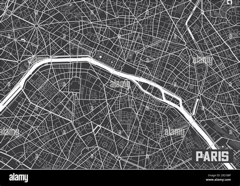 Minimalistic Paris city map poster design Stock Vector Image & Art - Alamy