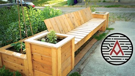 Raised Bed Planter Bench | How to | Plans - YouTube