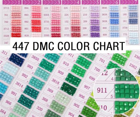 447 dmc color beads diamond painting drills accessories 5d | Etsy