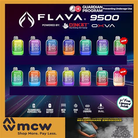 FLAVA OXBAR 9500 PUFFS – mcw international trading corp