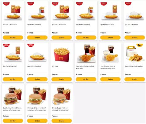 Mcdonald’s Philippines Menu Prices 2024