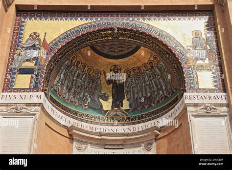 The Triclinium Leoninum in San Giovanni in Laterano square, Rome Stock Photo - Alamy