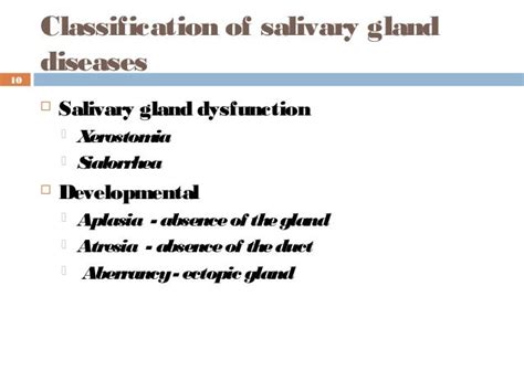 16 diseases of salivary glands