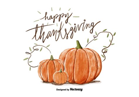 Thanksgiving Pumpkin Watercolor Vector - Download Free Vector Art, Stock Graphics & Images ...