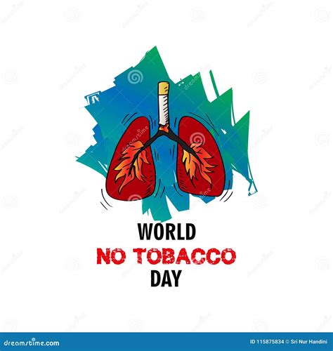 World No Tobacco Day stock vector. Illustration of addicted - 115875834