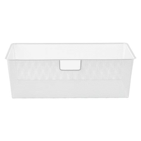 White Elfa classic 2' Mesh Hanging Drawers & Frame | The Container Store