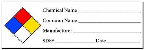 H-1 MSDS Secondary Container Label - Positive Impressions