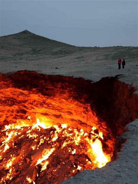 The Door to Hell (in the nighttime) / Turkmenistan, Darvaza - a photo on Flickriver