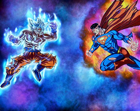 [Fan art] my new superman vs Goku drawing : r/DCcomics