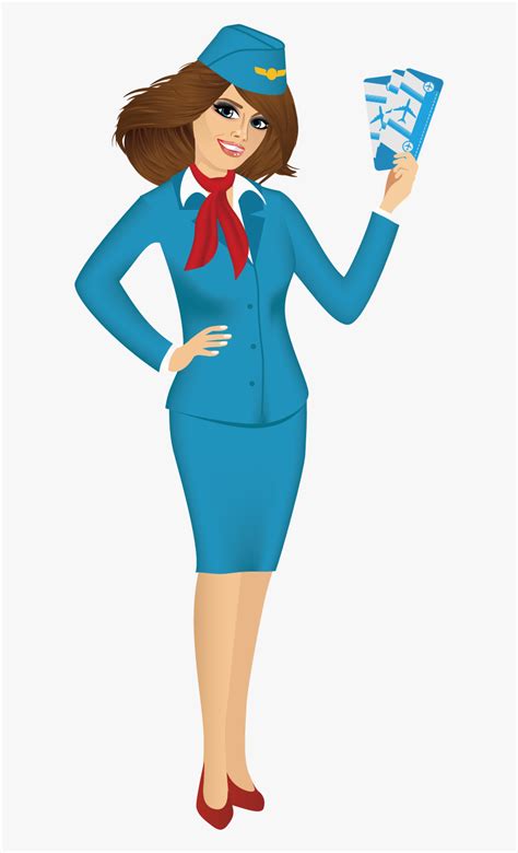 Stewardess Png - Flight Attendant Transparent Background , Free ...