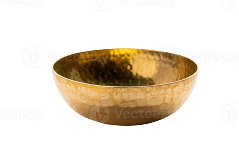 Gold bowl isolated on a transparent background 21596798 PNG