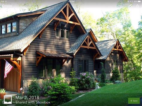 Mountain home exterior, Lake houses exterior, Exterior house colors