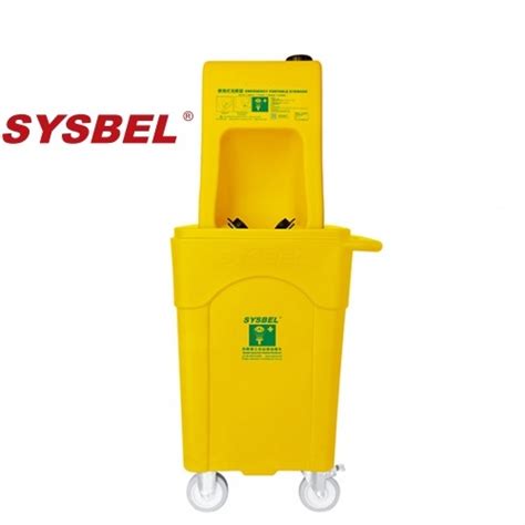 Portable Eye wash Station with Mobile Waste Cart (B) - WG6000BD