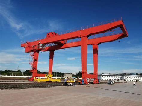 Installing a gantry crane for container handling