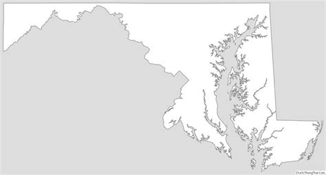 Maryland Outline Map