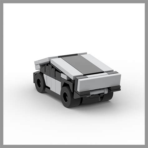 LEGO MOC Micro Tesla Cybertruck +Cyberquad with interior by pomx | Rebrickable - Build with LEGO