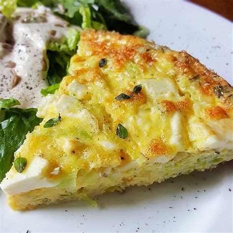 Crustless Leek & Goat Cheese Pie | Keto | Low Carb | Gluten Free | Healthy Eating