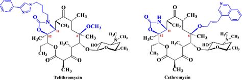 Chemical structure of the first ketolides in infectiology. enable to... | Download Scientific ...