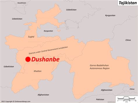 Dushanbe Map | Tajikistan | Detailed Maps of Dushanbe