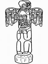 Wolf Totem Pole Drawing At GetDrawings  Free Download sketch template