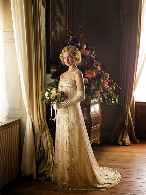 Lady Rose's Wedding Gown in Downton Abbey on Lily James