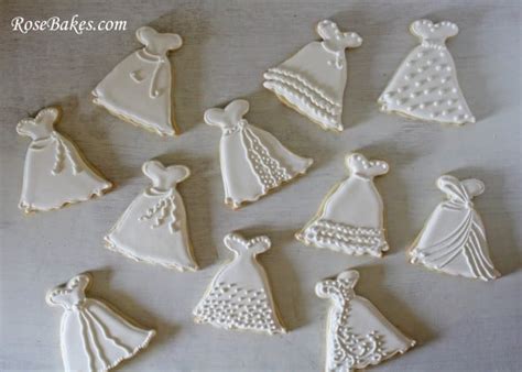 Wedding Dress Cookies + Roll-Out Sugar Cookie Recipe