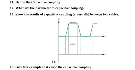 11. Define the Capacitive coupling 12. What are the | Chegg.com