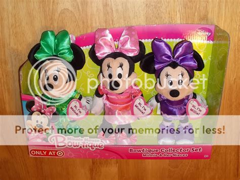 NEW Disney MINNIE MOUSE BOW-TIQUE Collector Set Minnie & Her Nieces ...