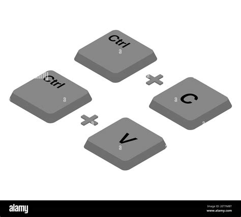 Ctrl C, Ctrl V keys on the keyboard, copy and paste the key combination ...