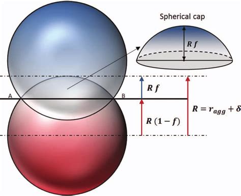 Geometry of overlapping agglomerates and the spherical cap. | Download ...