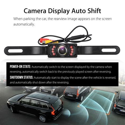 13-15 HD 1280x720p Rear Reversing Backup Camera Rearview License Plate Camera Night Vision Ip68 ...