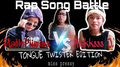 Rap Song Battle (Tongue Twister Edition) ft. MathPiwiss and Alekksss J. - YouTube