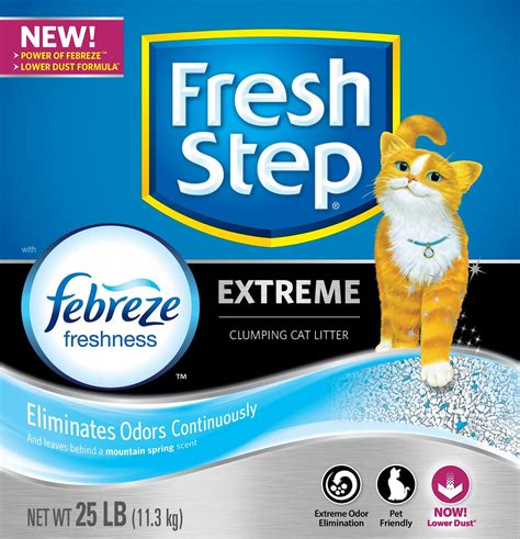 Fresh Step Extreme Odor Control Scented Cat Litter, 25-lb box - Chewy.com