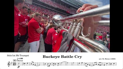 TBDBITL Buckeye Battle Cry - Solo Trumpet POV - YouTube