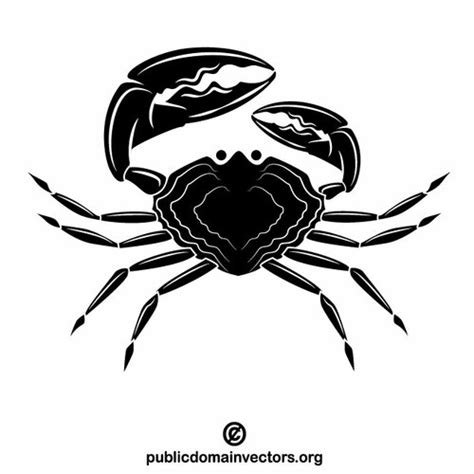 Crab vector clip art | Public domain vectors