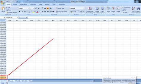 Narti Ajah: Jumlah Baris dan Kolom pada Microsoft Excel