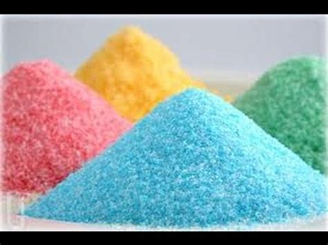 How to make colored sugar - YouTube