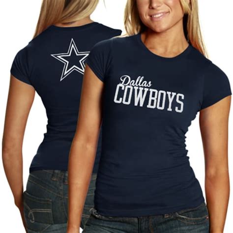 Dallas Cowboys Womens Marquee T-Shirt - Navy Blue - Fanatics.com